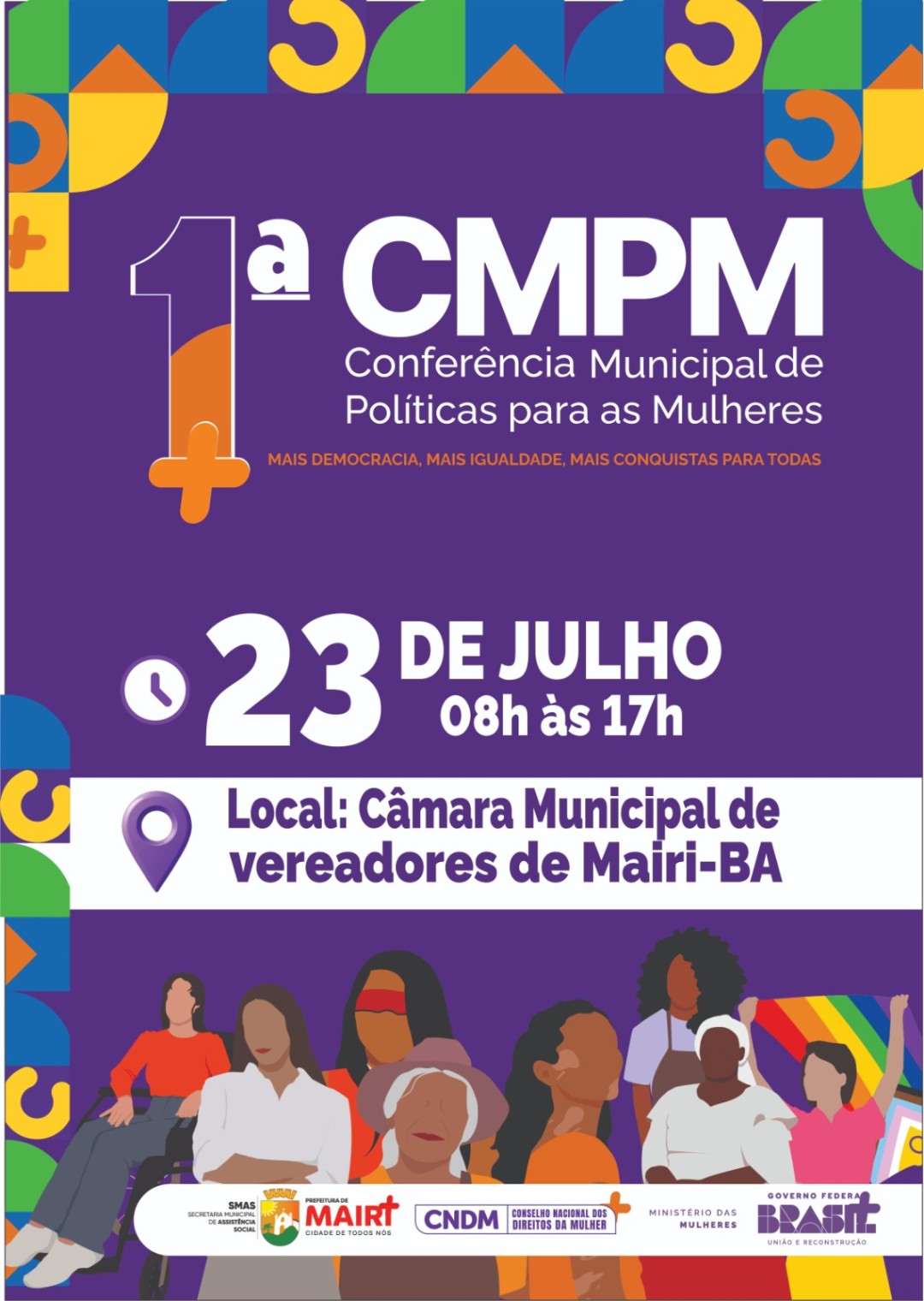 Mairi realiza a 1ª Conferência Municipal de Políticas para as Mulheres nesta quarta (23)