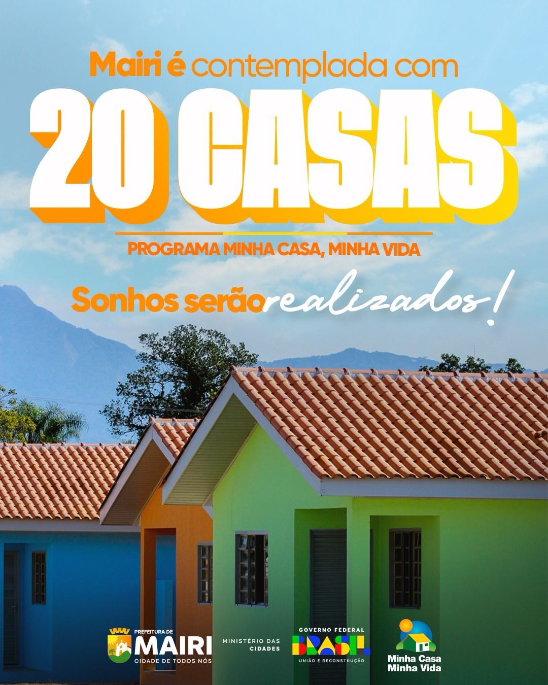 Mairi é contemplada com 20 novas casas pelo Programa Minha Casa, Minha Vida