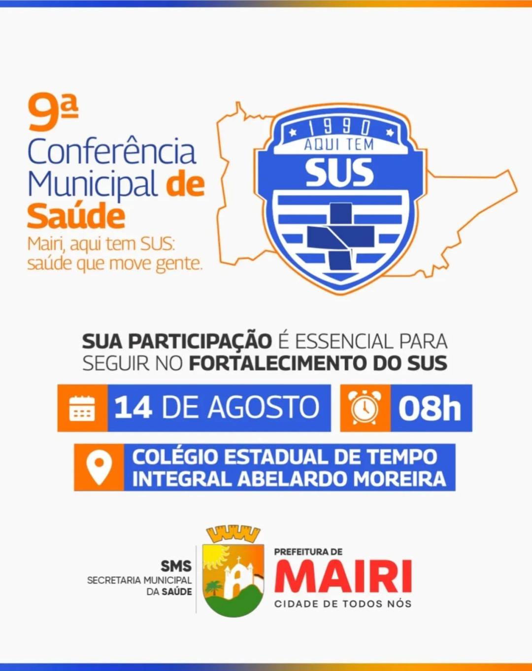 Mairi se prepara para a 9ª Conferência Municipal de Saúde